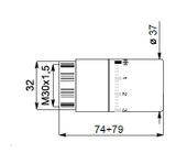 testa termostatica a liquido bianca cordivari