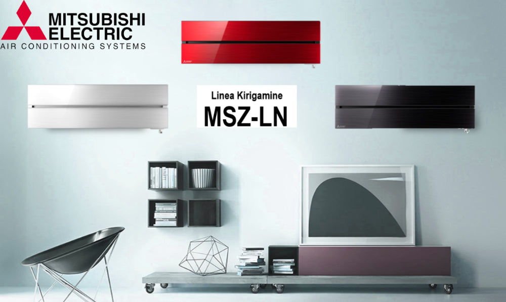 unita interna a parete mitsubishi electric inverter serie kirigamine style 12000 btu msz ln35vgr colore ruby red rosso