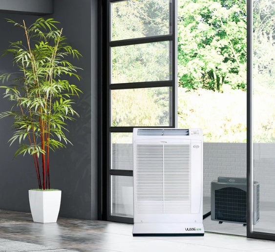 argo climatizzatore condizionatore split a pavimento con valigetta unita esterna argo ulisse eco 35 kw wi fi integrato