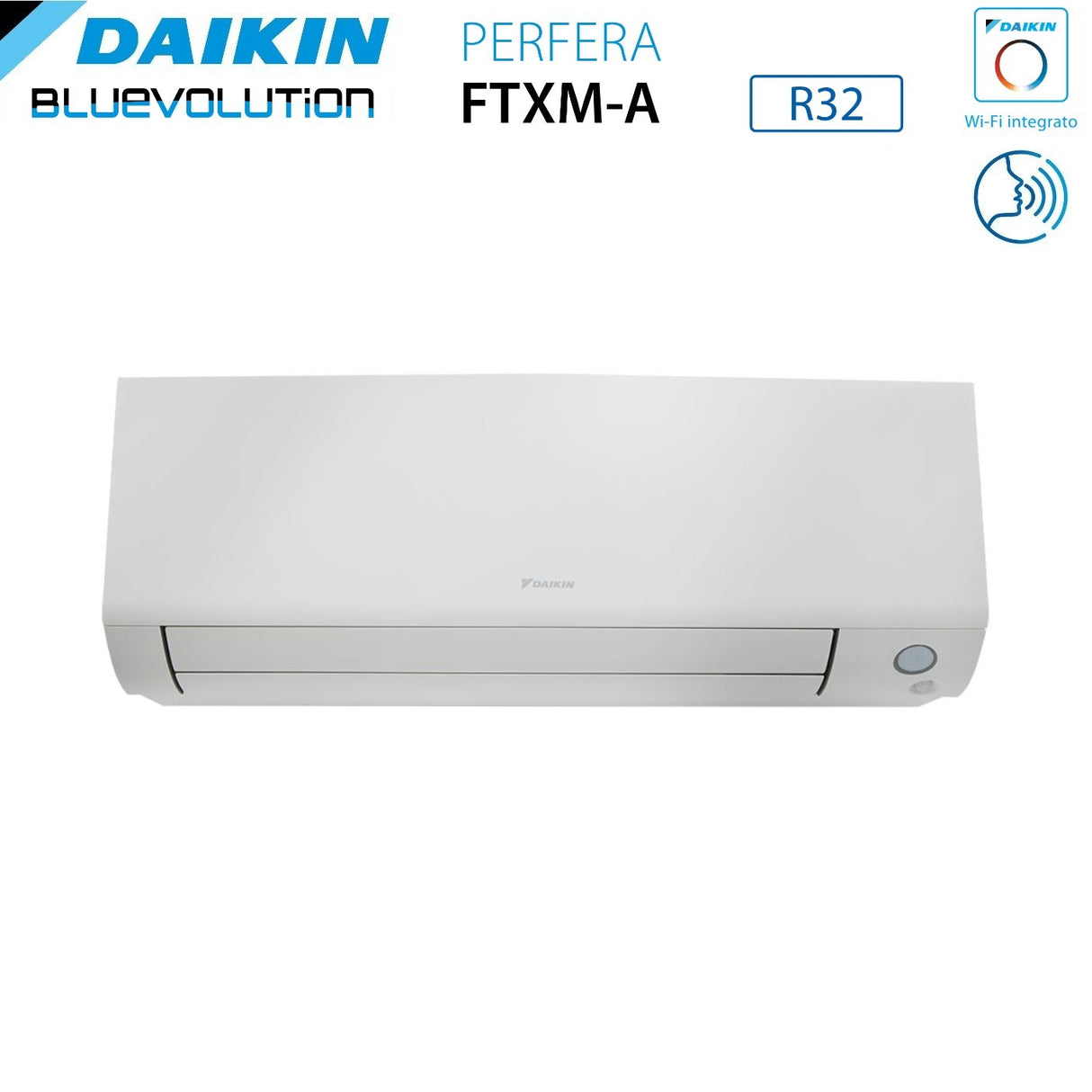 climatizzatore condizionatore daikin bluevolution dual split inverter serie perfera all season 5+12 con 2mxm40a r 32 wi fi integrato 5000+12000 garanzia italiana