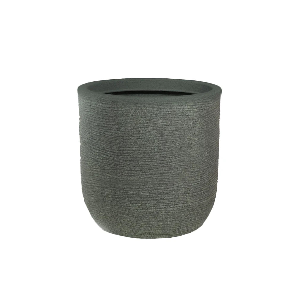 divina garden vaso in resina da esterno interno per piante cilindro di design d 35x34h raffaello verde