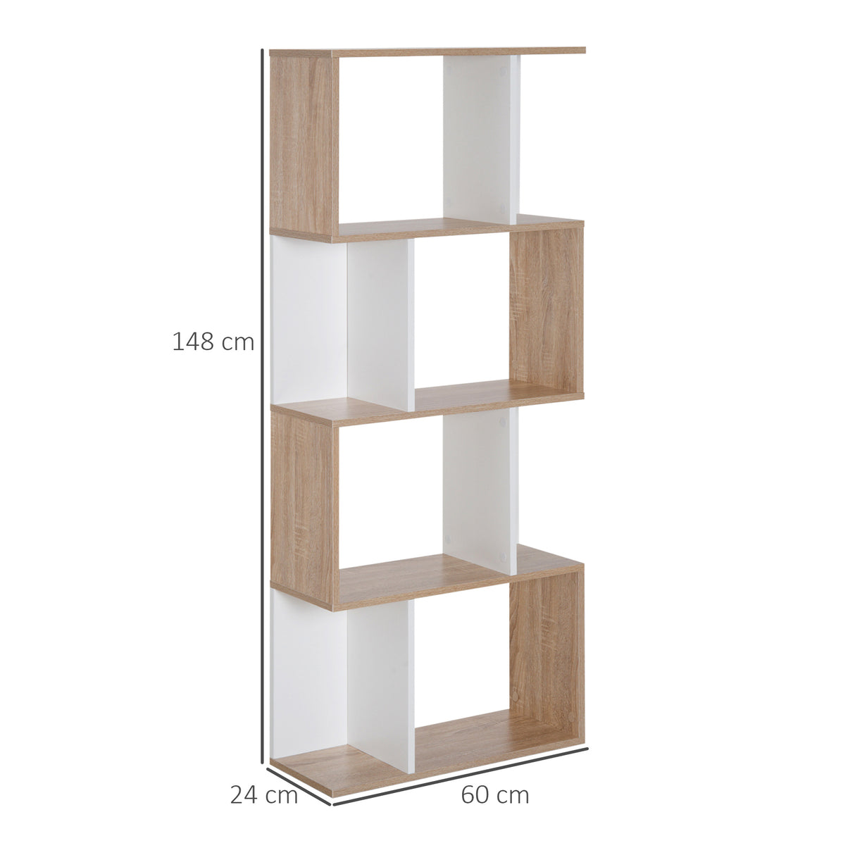easycomfort easycomfort libreria di design scaffale ufficio legno moderna 4 ripiani 6024148cm ean 8054111844291