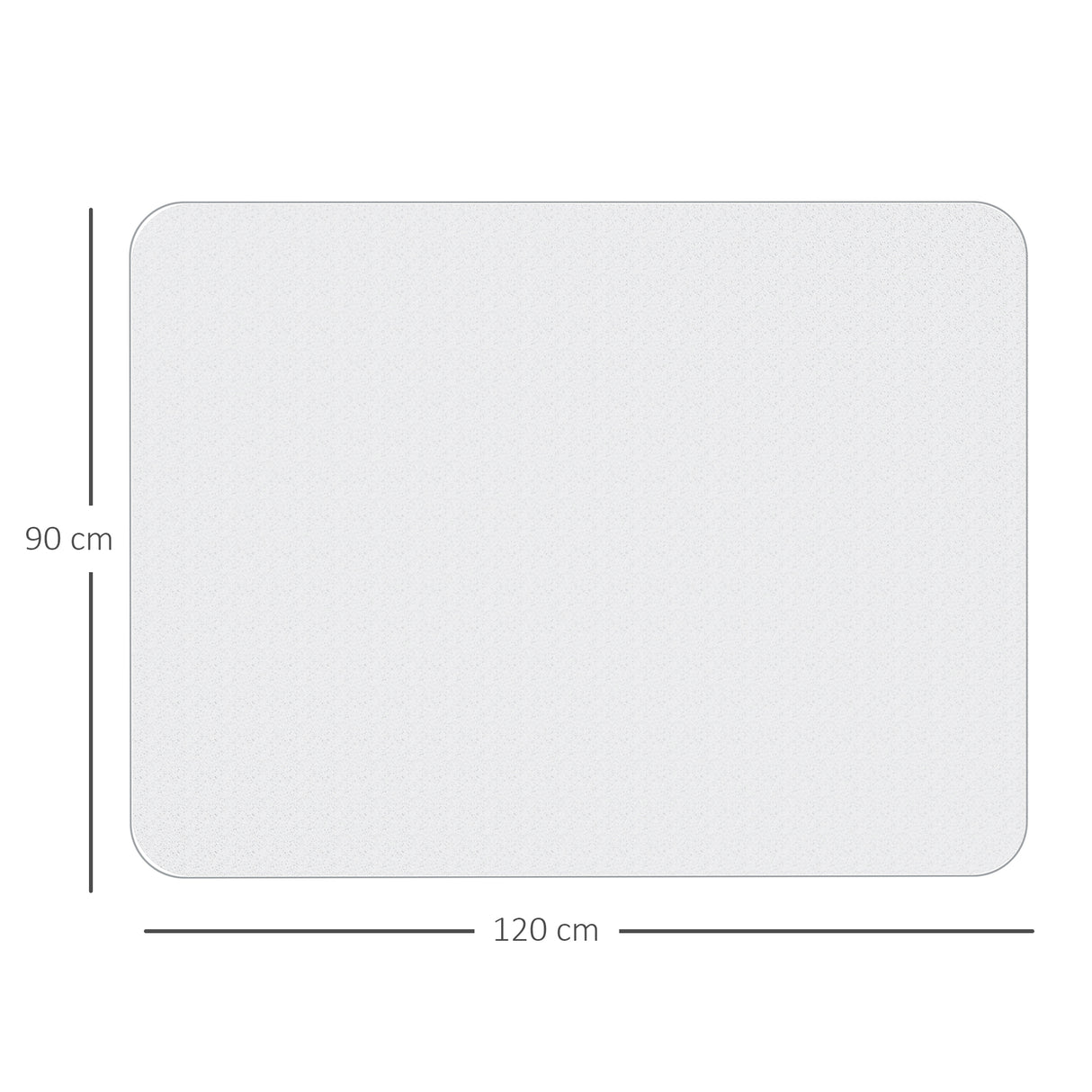 easycomfort easycomfort tappetino per sedia ufficio salvapavimento antiscivolo in plastica 90x120cm trasparente