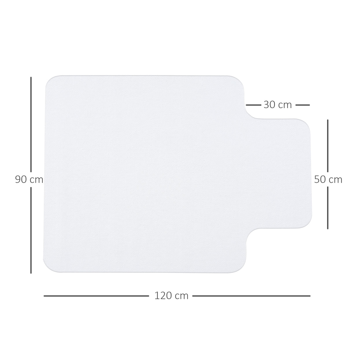 easycomfort easycomfort tappetino per sedia ufficio salvapavimento in plastica 90x120cm trasparente