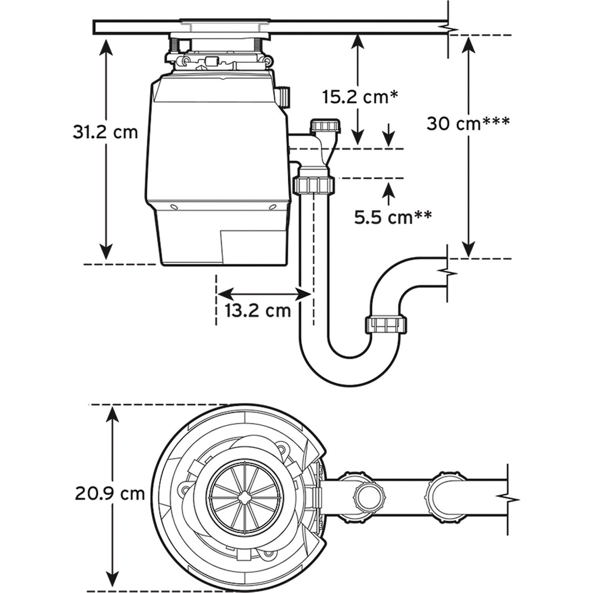 insinkerator dissipatore di rifiuti alimentari insinkerator power premium 700 ec