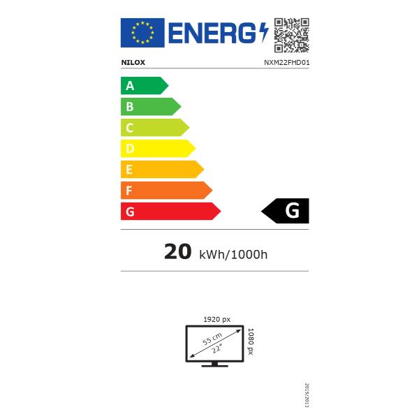 nilox monitor 22 tn full hd fhd 60 hz 1920x1080 5 ms 1 hdmi nxm22fhd01 nero black