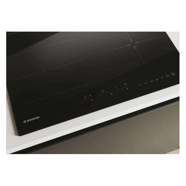 piano cottura ad induzione candy hoover hies644dc 4 zone l59xp52 vetroceramica nero
