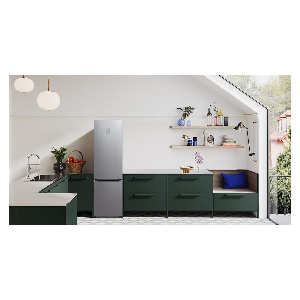 samsung frigorifero combinato samsung rb38c607as9 ef ecoflex ai air space 387 litri classe a a203xl595xp658 smartthings bixby alexa total no frost silver ean 8806095078113