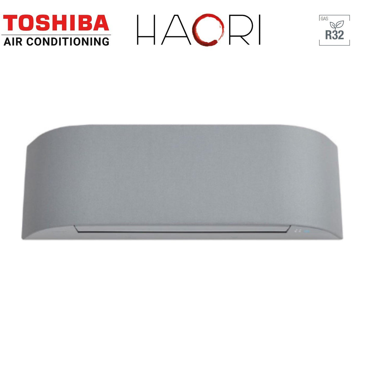 unita interna a parete toshiba serie haori 10000 btu 9000 btu ras b10n4kvrg e r 32 wi fi integrato grigio chiaro grigio scuro