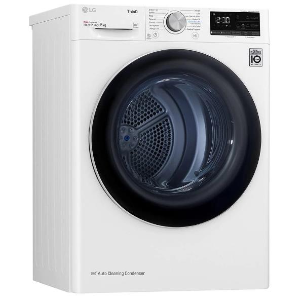 asciugatrice smart 8 kg lg rh80v3av6n eco hybrid classe a__