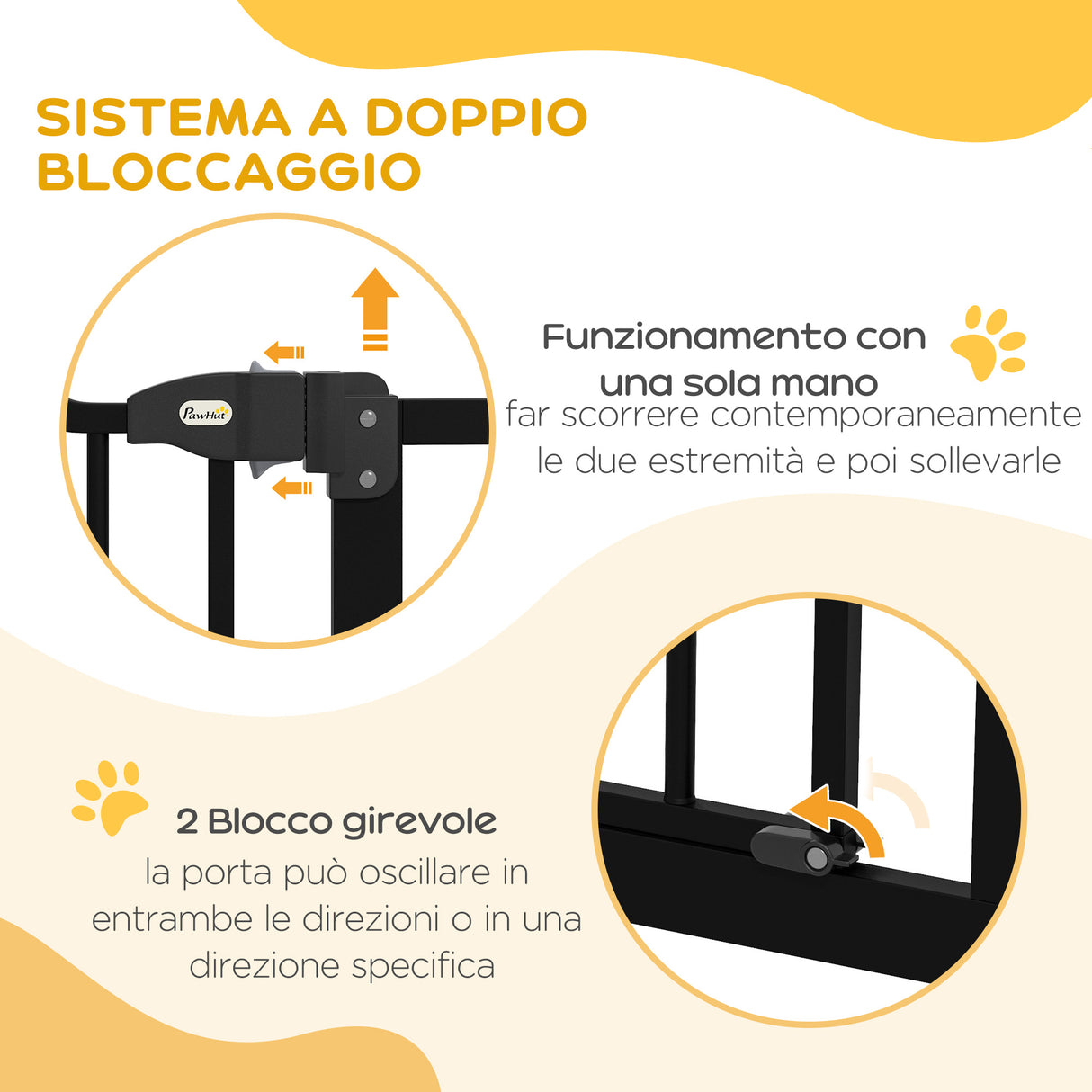 easycomfort easycomfort cancelletto per cani estensibile con 4 viti regolabili in metallo e plastica 74 100x94 cm nero