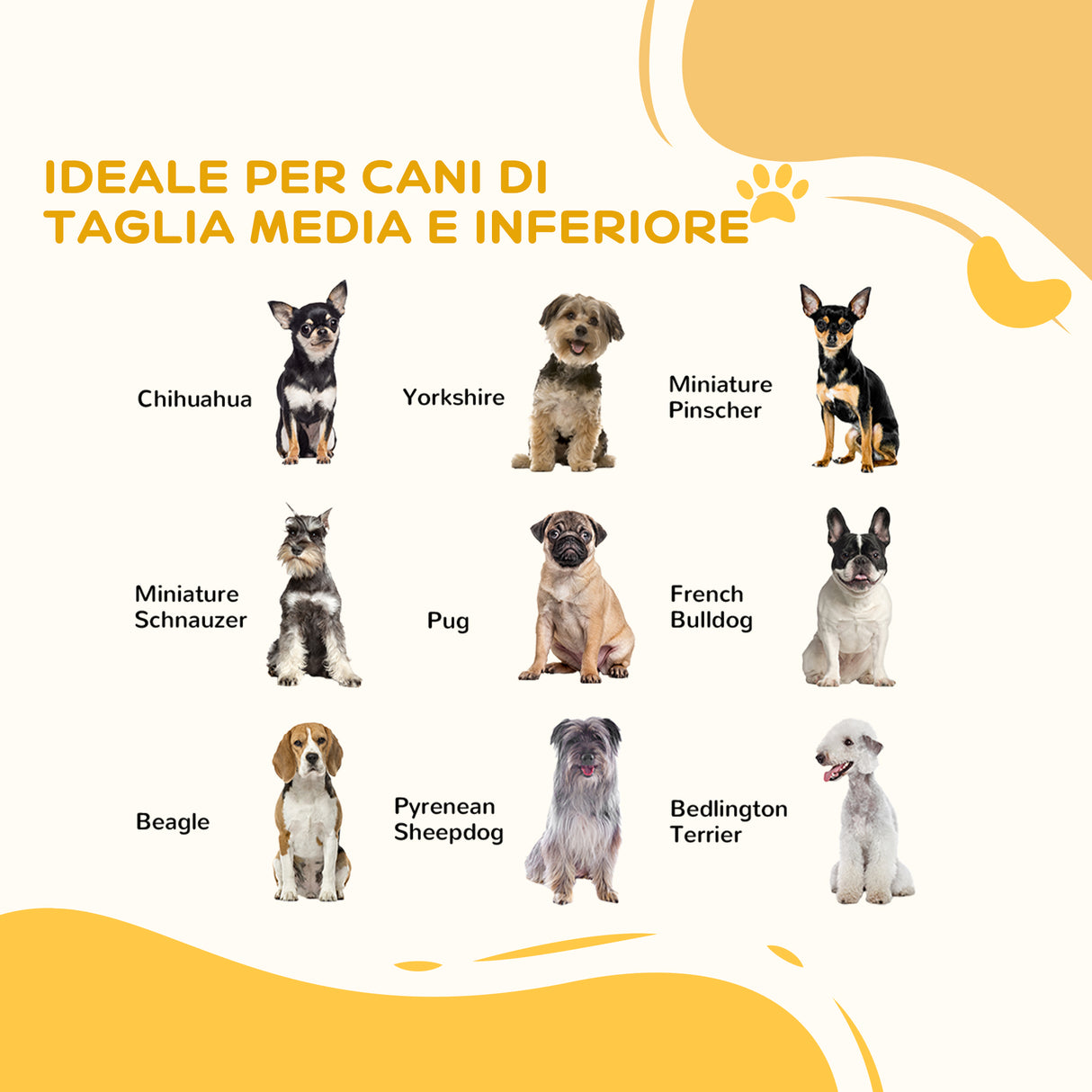 easycomfort easycomfort cancellino per cani pieghevole a 3 pannelli in legno e acciaio 154x30x80 cm bianco