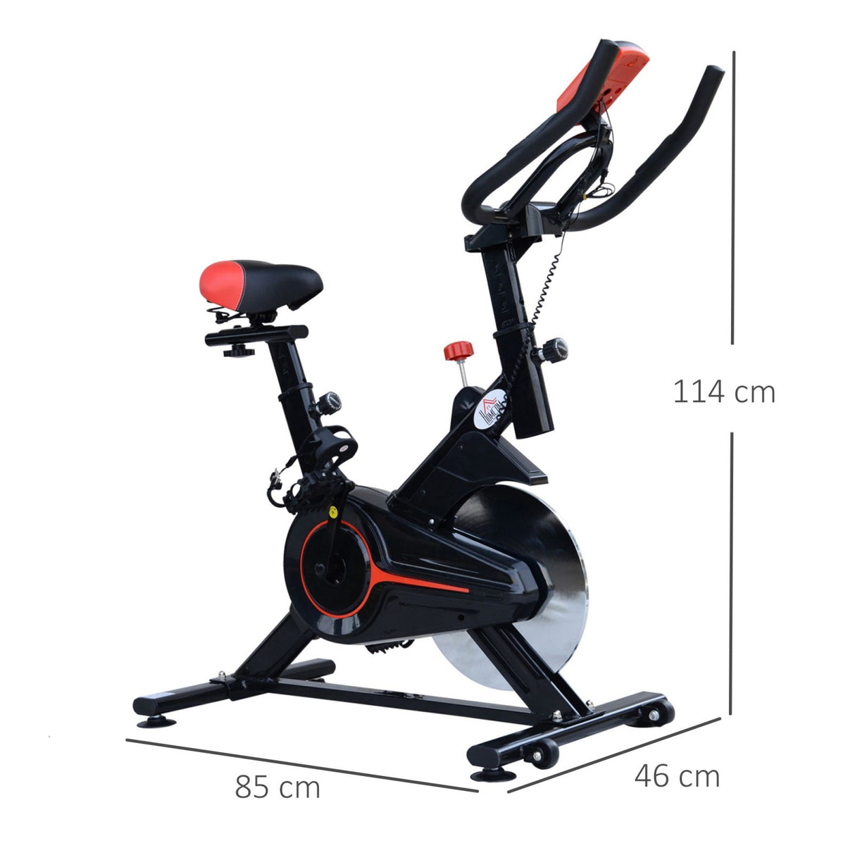 easycomfort easycomfort cyclette professionale da camera con sella regolabile monitor e volano 6kg allenamento aerobico fitness 8546114cm ean 8054144138374
