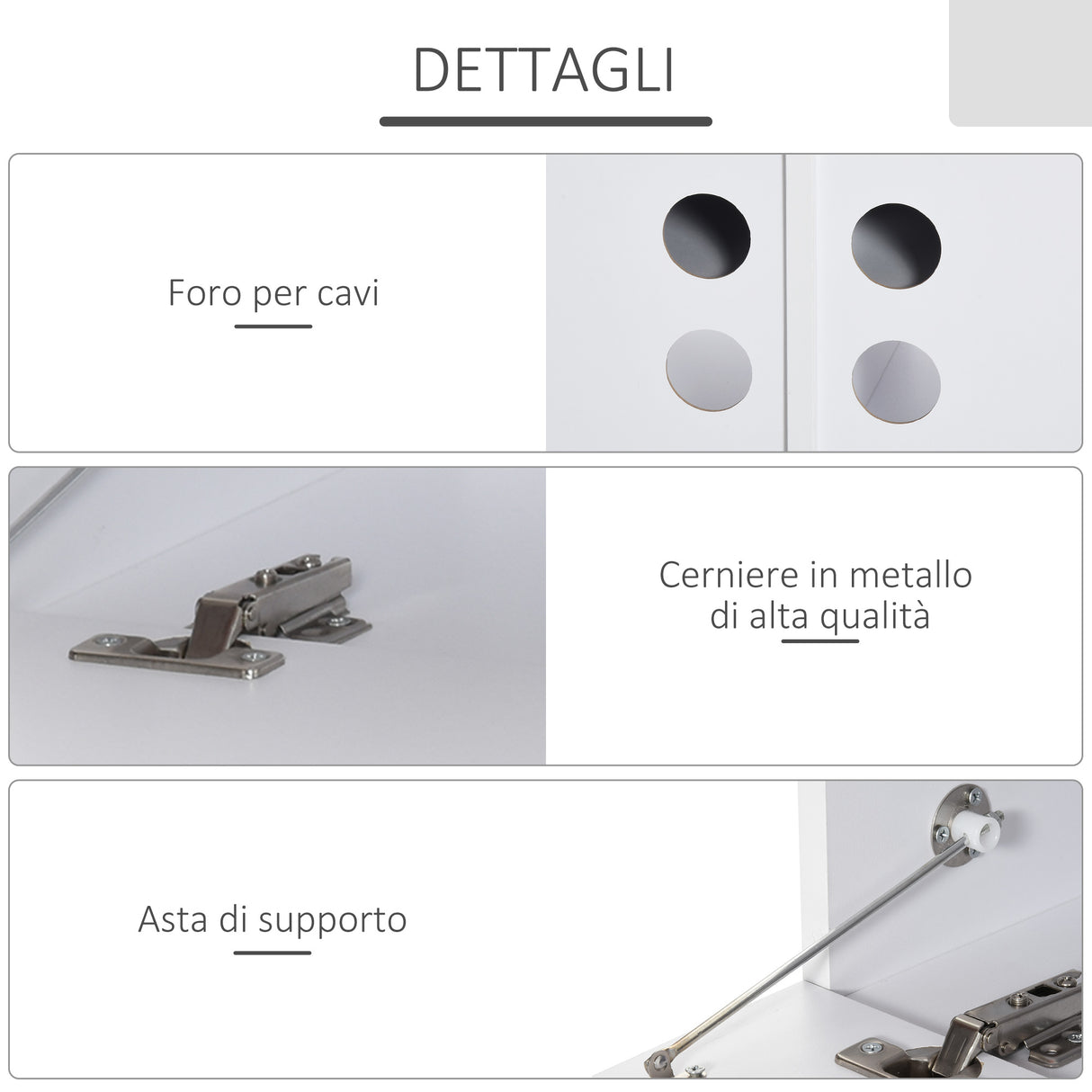 easycomfort easycomfort mobile porta tv sospeso con 4 vani e 2 ante a ribalta consolle per tv fino 60e fori per cavi grigio 140x32x31cm ean 8054111846400