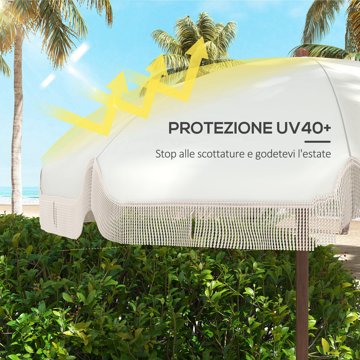 easycomfort easycomfort ombrellone da spiaggia salvaspazio con protezione uv40 e borsa di trasporto grigio chiaro