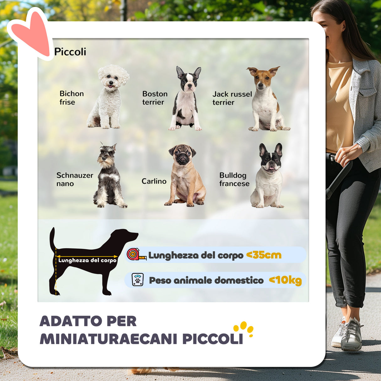 easycomfort easycomfort passeggino per cani piccoli pieghevole con copertura antipioggia ruote girevoli e con freni grigio