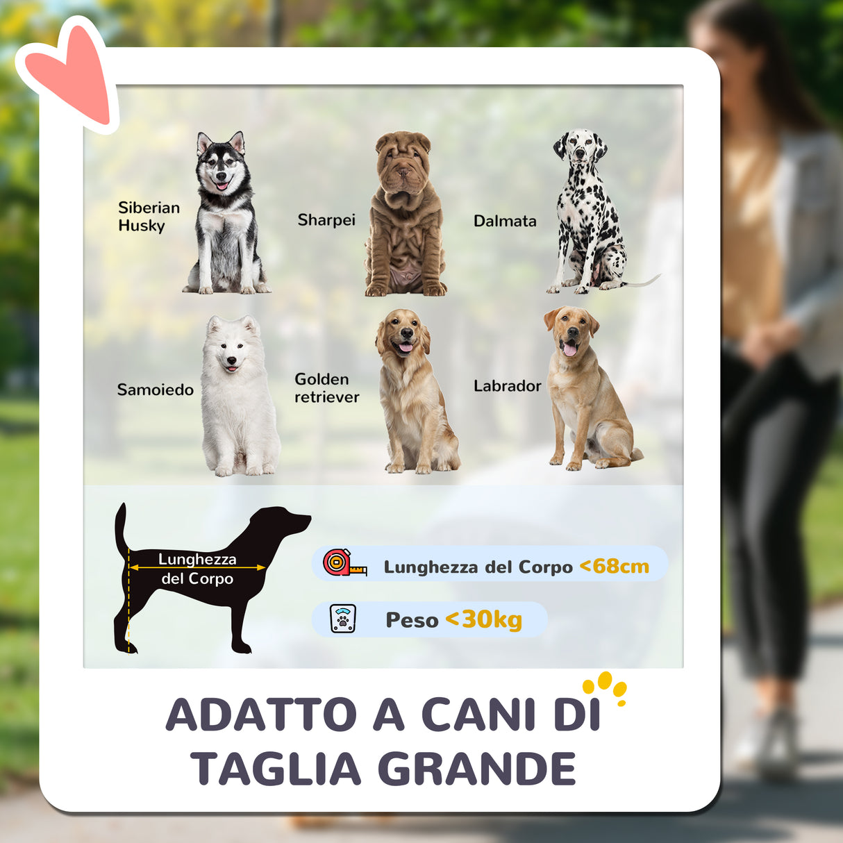 easycomfort easycomfort passeggino per cani taglia grande pieghevole con finestre a rete cuscino e guinzagli 124x67x100 cm grigio
