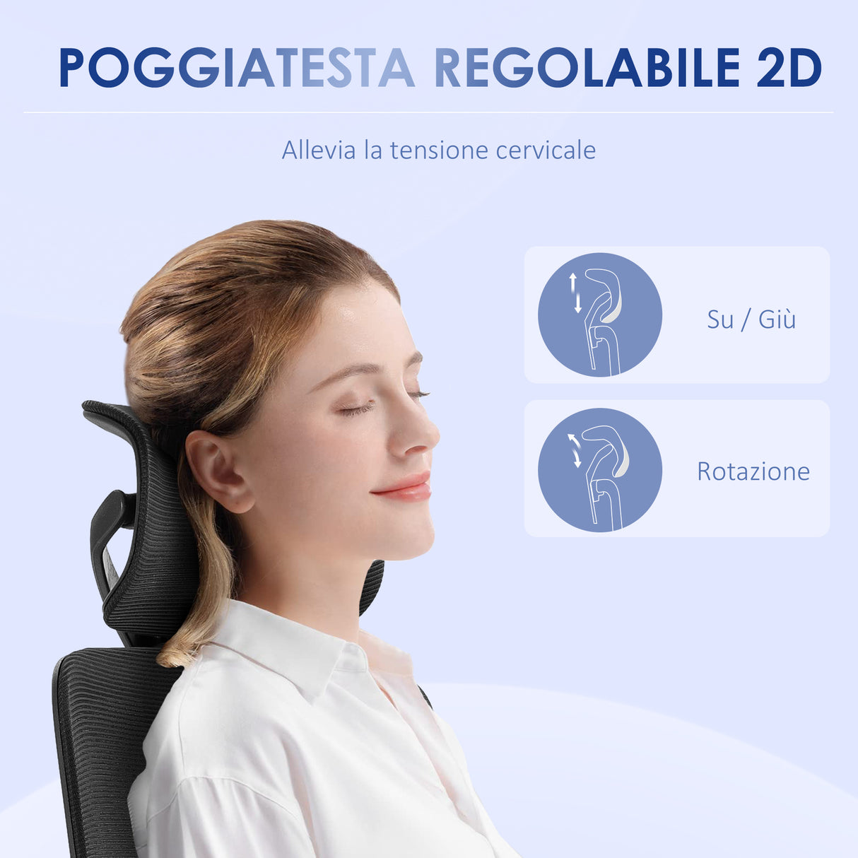 easycomfort easycomfort sedia da ufficio ad altezza regolabile con inclinazione e supporto lombare 62x58x120 133 cm nera