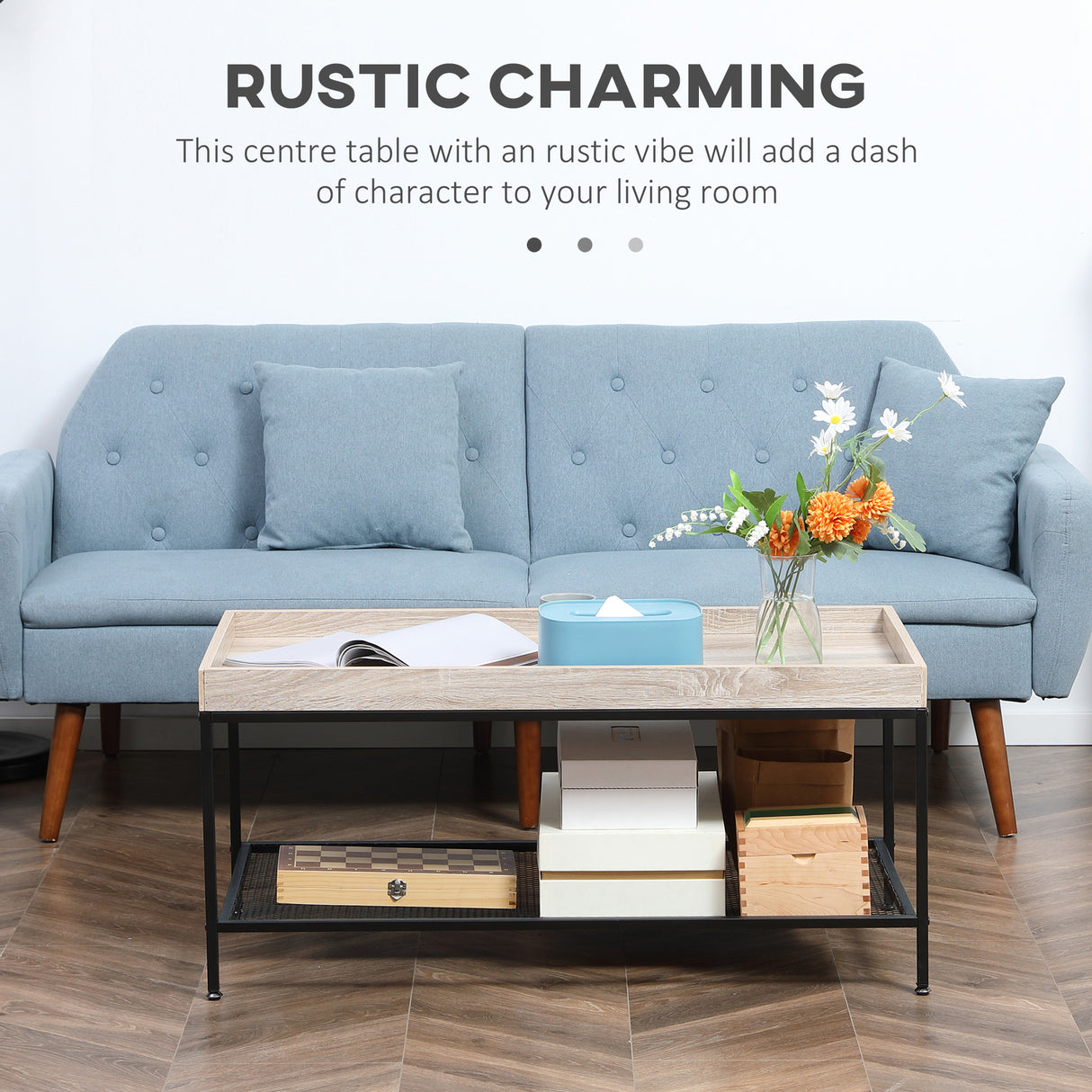 immagine-4-easycomfort-easycomfort-tavolino-da-salotto-basso-a-2-livelli-con-bordo-rialzato-in-mdf-e-metallo-100x50x46-5-cm-color-legno