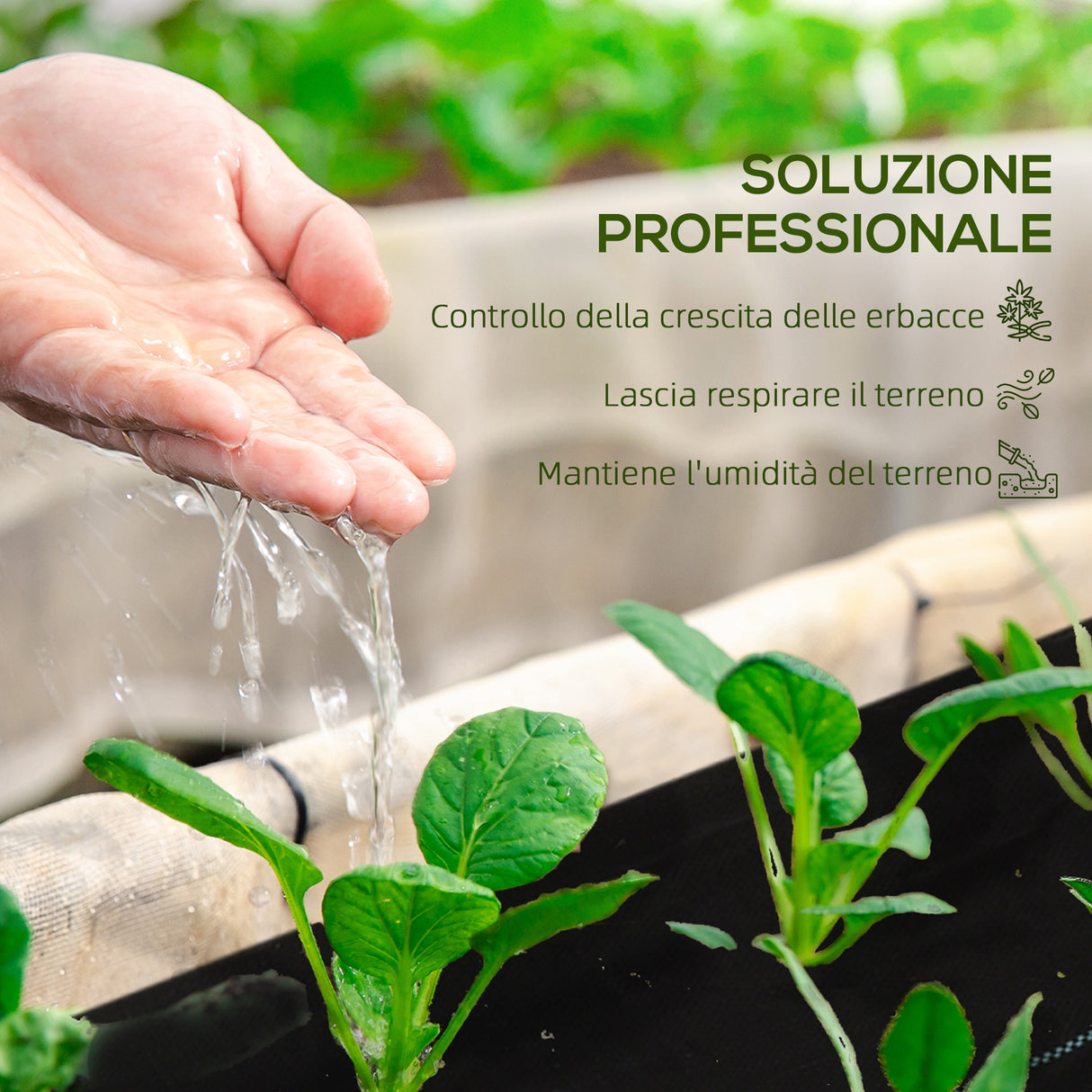 easycomfort easycomfort telo per pacciamatura 2x25 m per orto serra e giardino drenante e traspirante nero