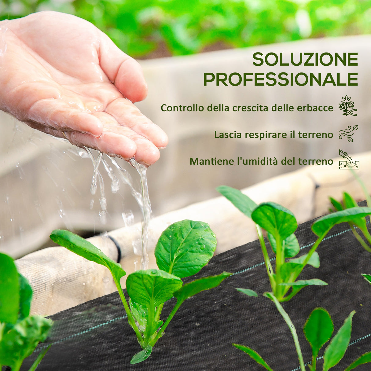 easycomfort easycomfort telo per pacciamatura 50x2 m traspirante e anti uv in polipropilene nero