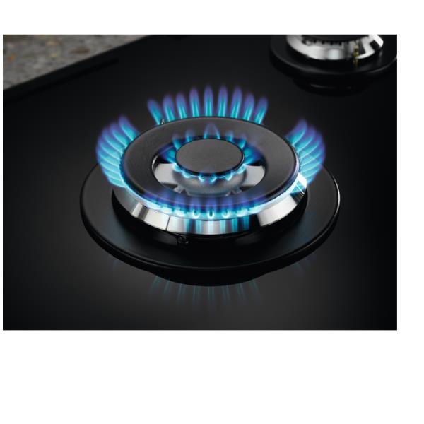 electrolux piano cottura a gas electrolux egg7536k 5 fuochi l74xp51 vetro temperato nero ean 7332543782901