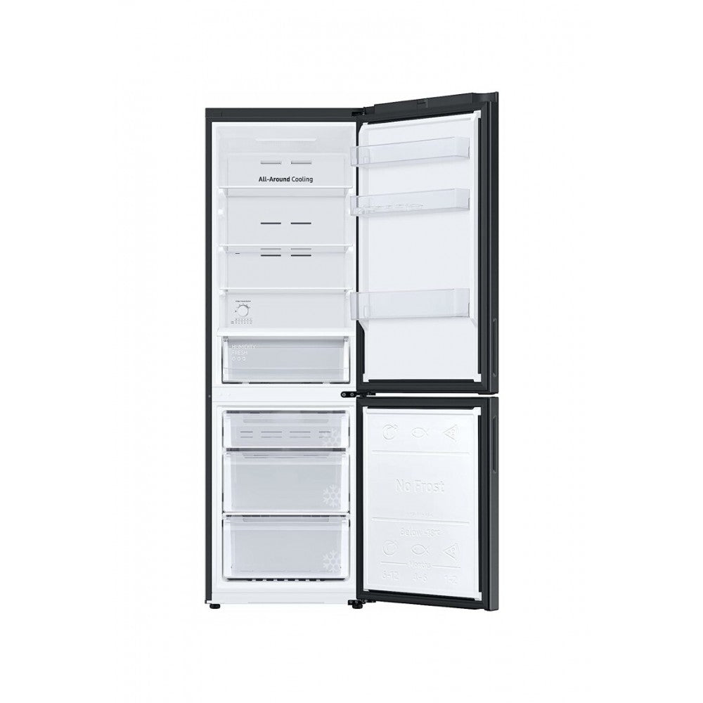 frigorifero combinato samsung rb33b610fbn 344 litri classe energetica f a185 3xl59 5xp65 8 no frost digital inverter tecnologia spacemax nero 38251