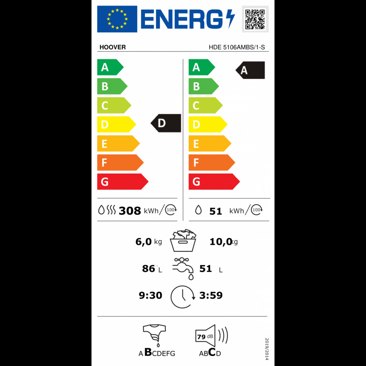 hoover lavasciu hde 5106ambs 1 s