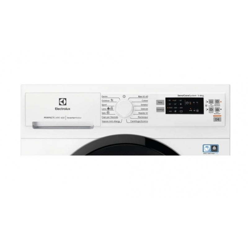 lavatrice a carica frontale electrolux 6 kg slim serie 600 ew6s560i sensicare classe d a84 3xp37 8xl59 5 1000 giri sensicare display lcd con touch control 38270