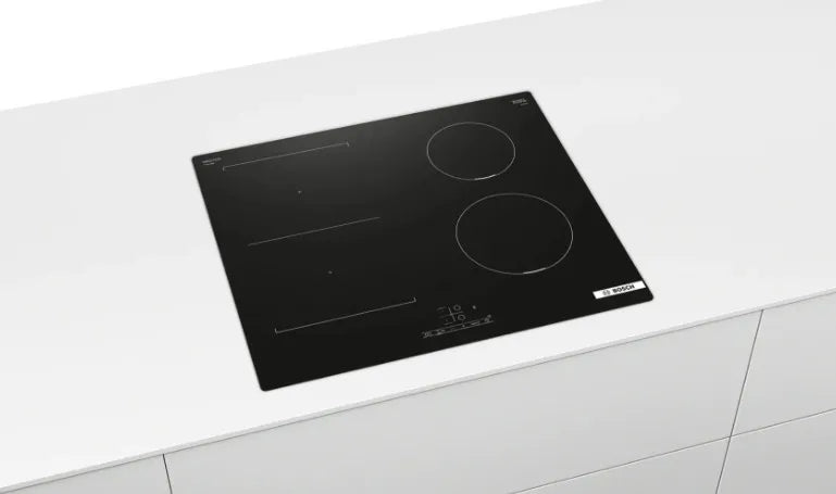 piano cottura a induzione bosh serie 4 pvs611bb6e 4 fuochi 60 cm in vetroceramica nero lxp 59x52 touchselect powerboost combizone