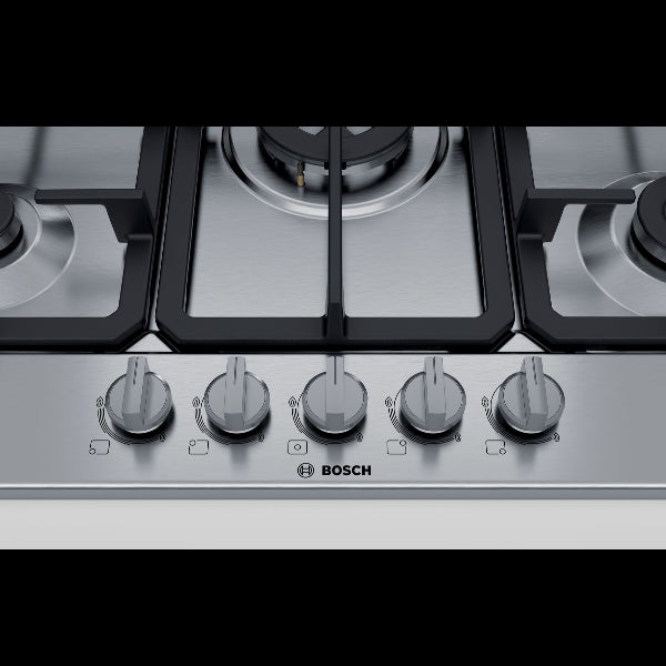 piano gas pgq7b5b90 5f 75cm inox