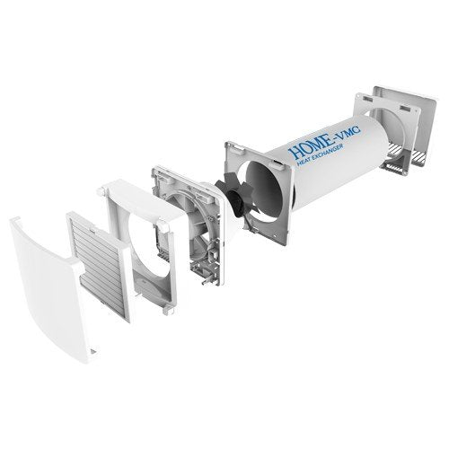 recuperatore di calore a parete monostanza vecamco modello h60 rc con comando remoto