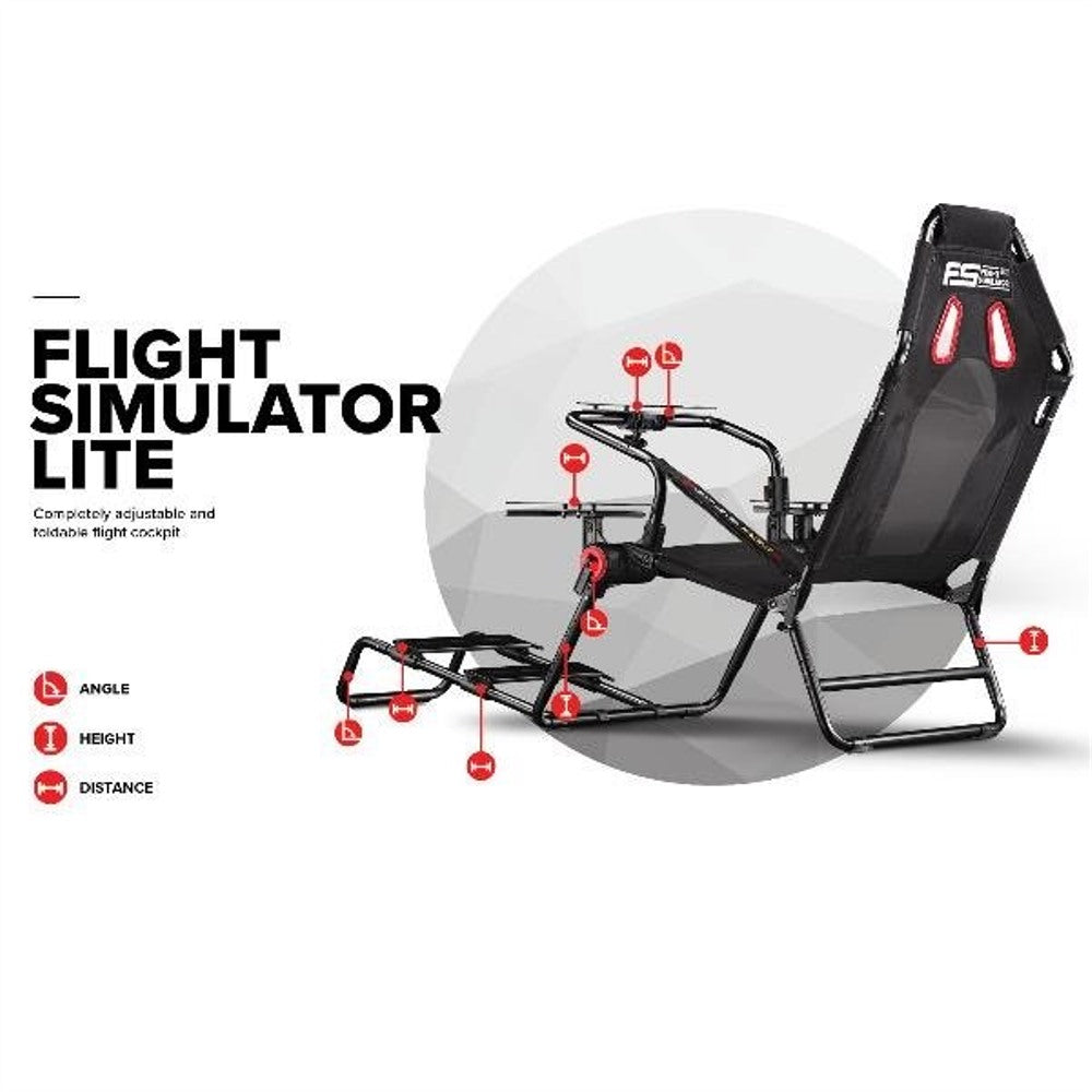 sedia gaming next level racing postazione da volo flight simulator lite nlr s022