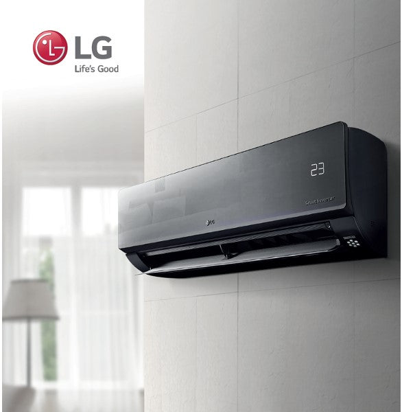 unita interna a parete lg artcool mirror 12000 btu ac12bk.nsj r 32 wi fi integrato uv nano voice control