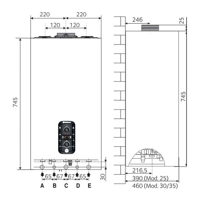 caldaia chaffoteaux a condensazione urbia advance link 35 kw kit fumi omaggio con microaccumulo 4 litri wi fi integrato erp