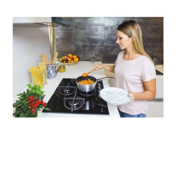 candy piano cottura a gas candy cvg6dpb 4 fuochi l595xp51 vetro nero ean 8016361996953
