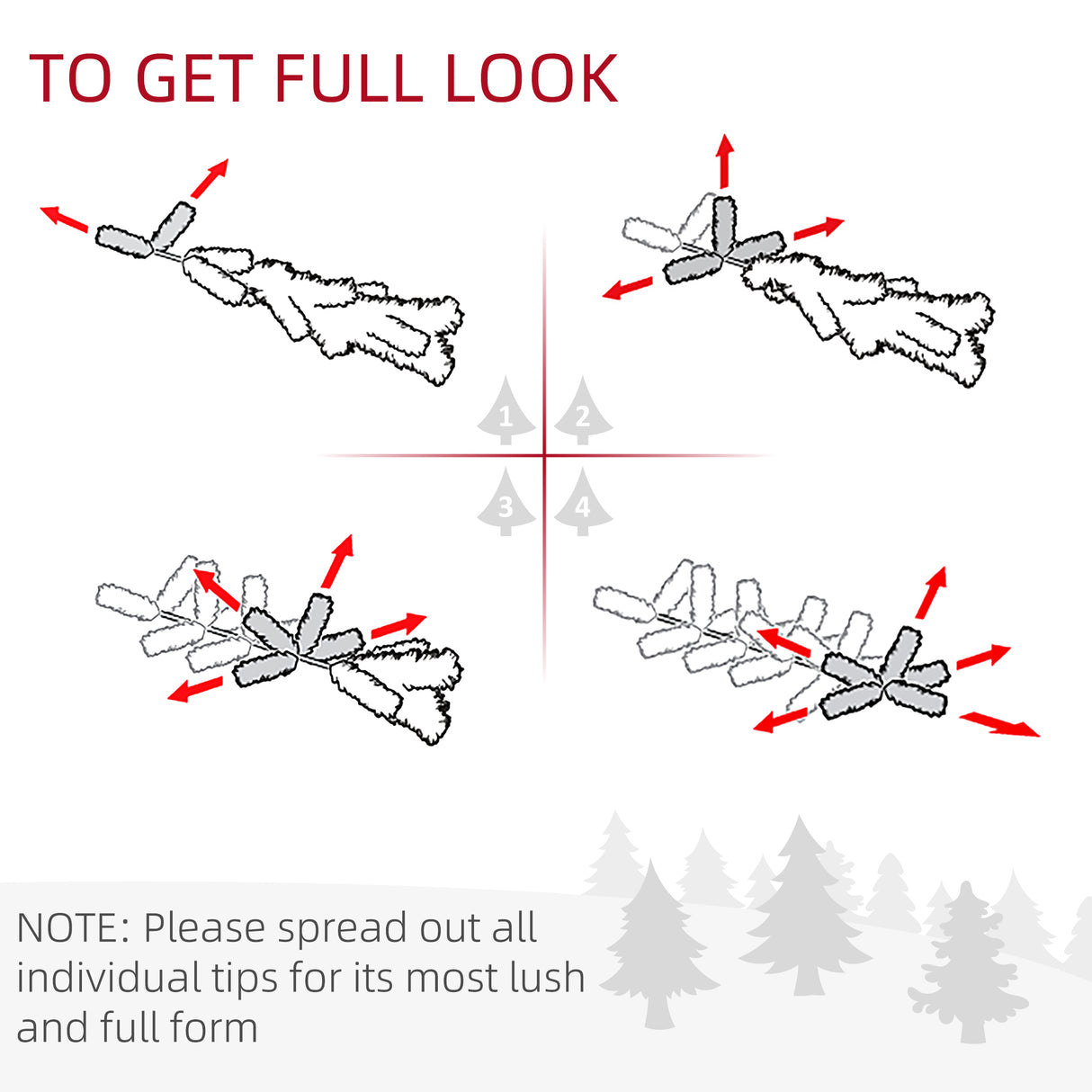 easycomfort easycomfort albero di natale mini 55cm con 50 rami folti e aghi realistici in pvc base in cemento e iuta
