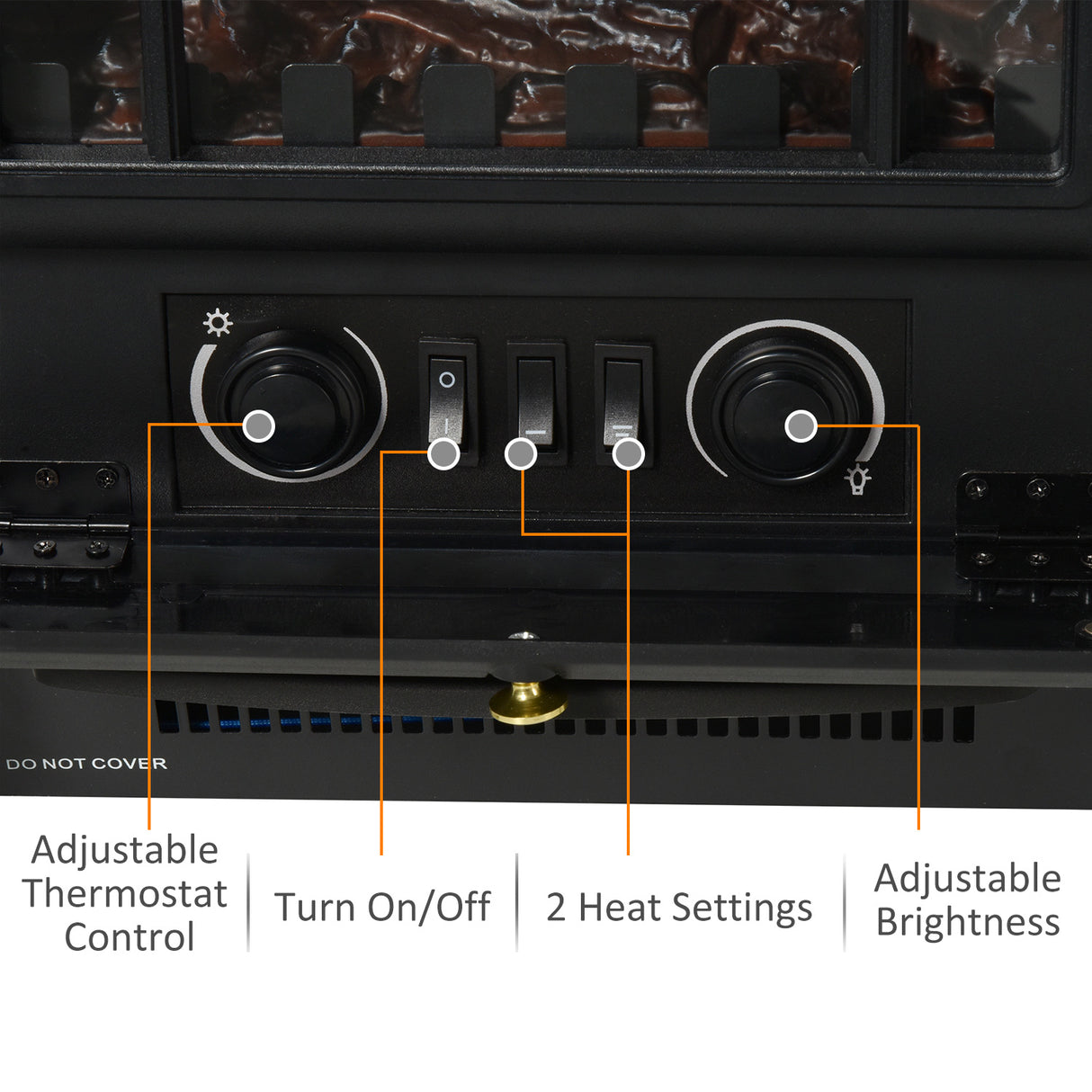 easycomfort easycomfort camino elettrico da terra con effetto fiamma potenza 1000w 2000w in abs e vetro 452854cm nero ean 8054111849036