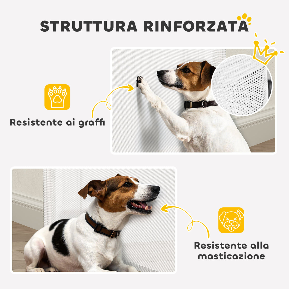 easycomfort easycomfort cancellino per cani piccoli estensibile 0 140x86 5 cm e retrattile con blocco automatico bianco