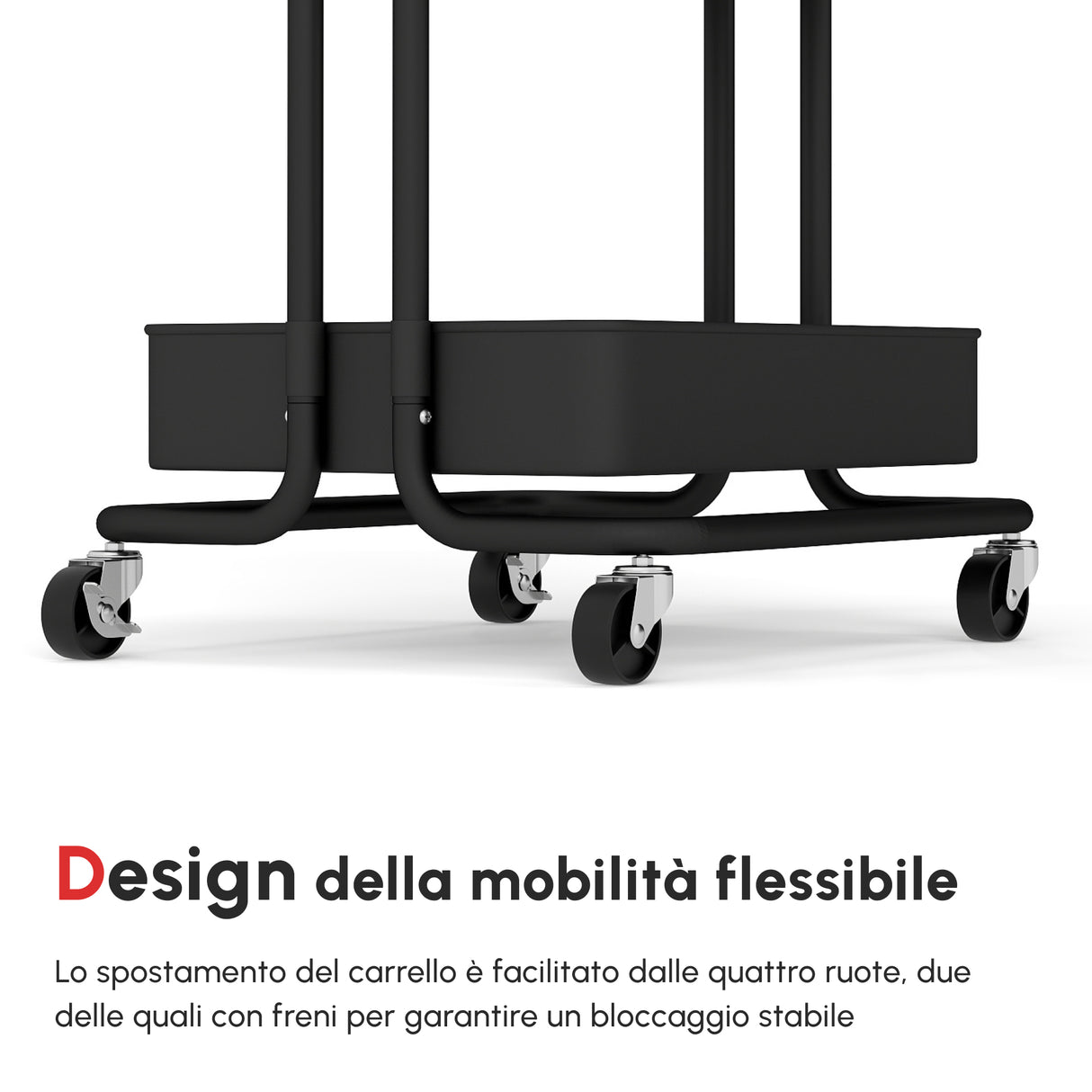 easycomfort easycomfort carrello cucina multiuso a 3 livelli con cestini e ganci rimovibili ripiano con 12 divisori nero