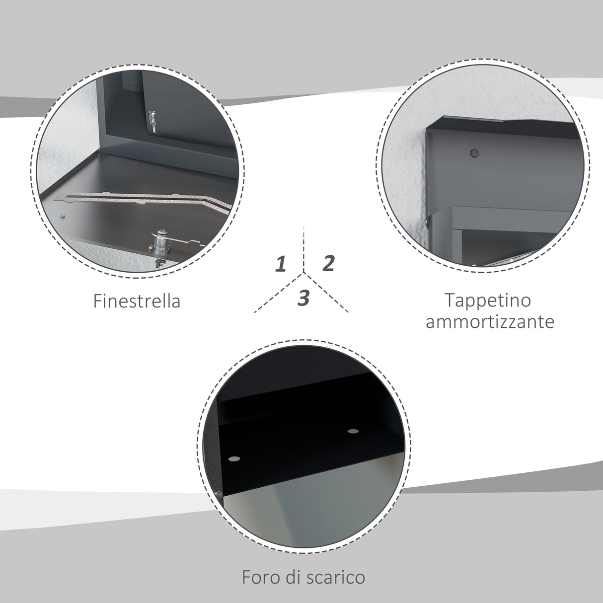 easycomfort easycomfort cassetta postale in acciaio con 2 chiavi di sicurezza fessura a v e foro di drenaggio 37x10 5x37 cm grigia