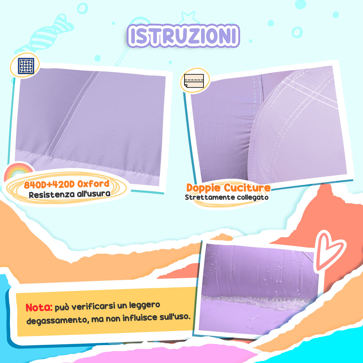 easycomfort easycomfort castello gonfiabile per bambini 3 8 anni con soffiatore scivolo e area di salto picchetti e borsa