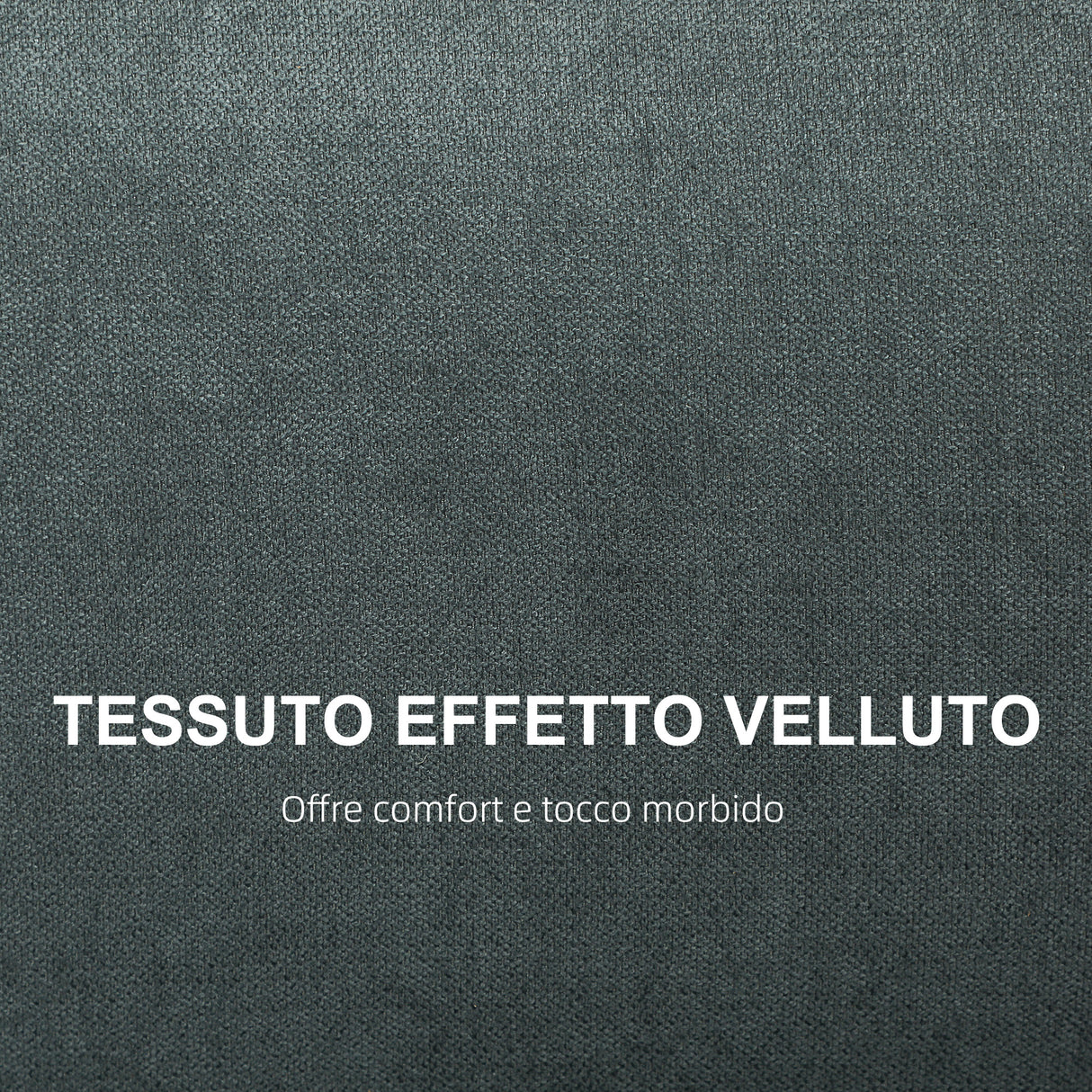 easycomfort easycomfort divano 2 posti salvaspazio con cuscini per schienale in tessuto effetto velluto e legno 145x75x78 cm grigio