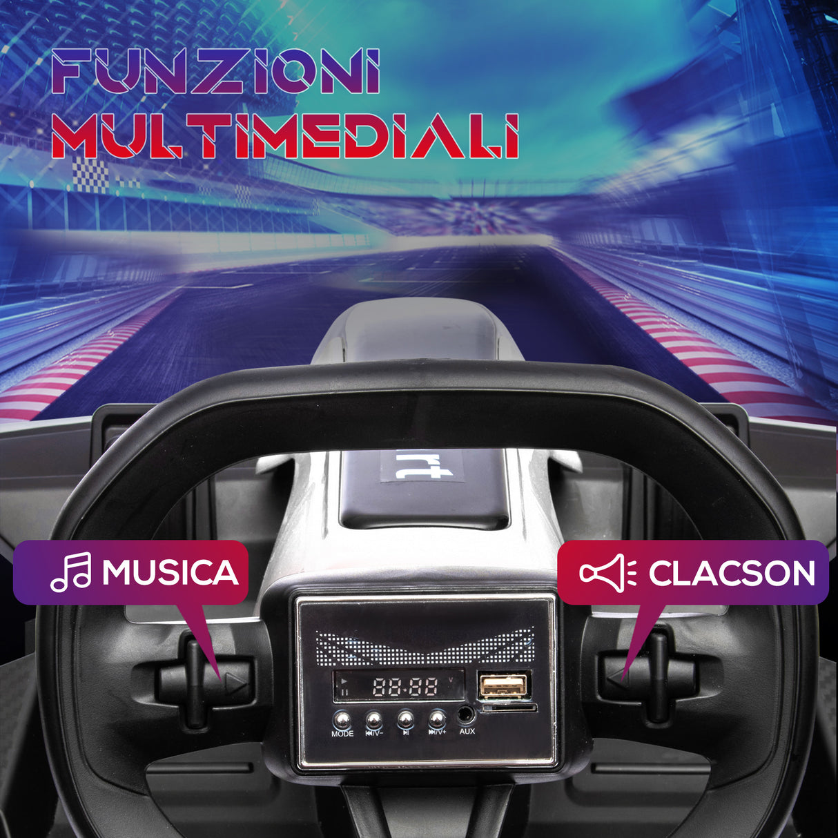 easycomfort easycomfort go kart elettrico per bambini 6 12 anni 24v 12kmh con seggiolino regolabile bianco