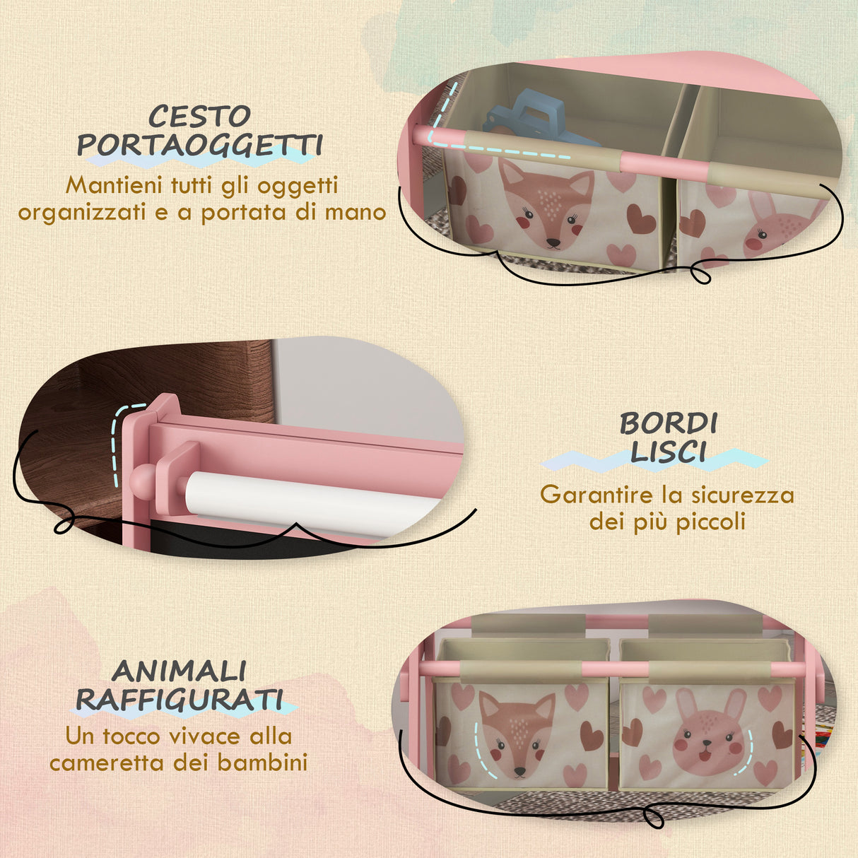 easycomfort easycomfort lavagna per bambini con cavalletto 3 in 1 e 2 contenitori eta 3 8 anni 54x46 5x93cm rosa