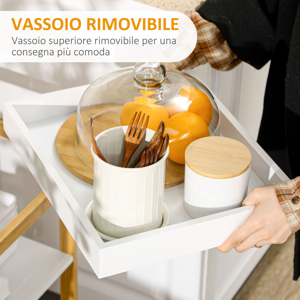 immagine-5-easycomfort-easycomfort-mobile-con-scaffali-in-bambu-e-mdf-con-vassoio-removibile-42-8x33x70cm-bianco-e-color-legno