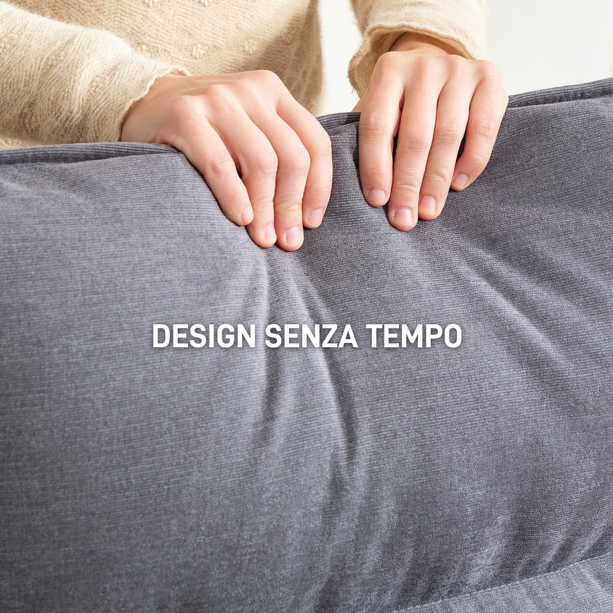 easycomfort easycomfort poltrona a dondolo moderna con braccioli in legno e cuscini spessi in velluto 67x83x105 cm grigio