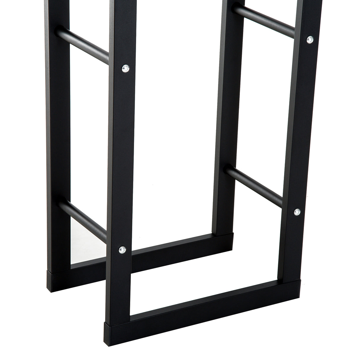 easycomfort easycomfort porta legna per casa e giardino in ferro nero 60x25x100cm