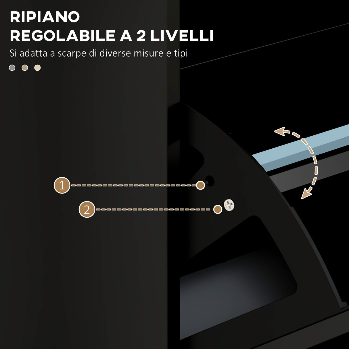 easycomfort easycomfort scarpiera moderna con 3 cassetti ribaltabili per 15 paia di scarpe e ripiano regolabile 54x24x117 5cm nero