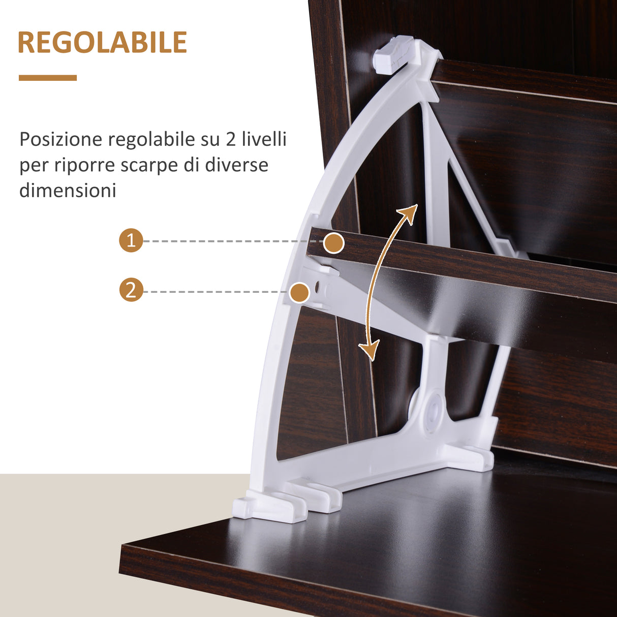 easycomfort easycomfort scarpiera salvaspazio da 24 paia con mensole regolabili e 4 cassetti in legno 120x24x81cm marrone